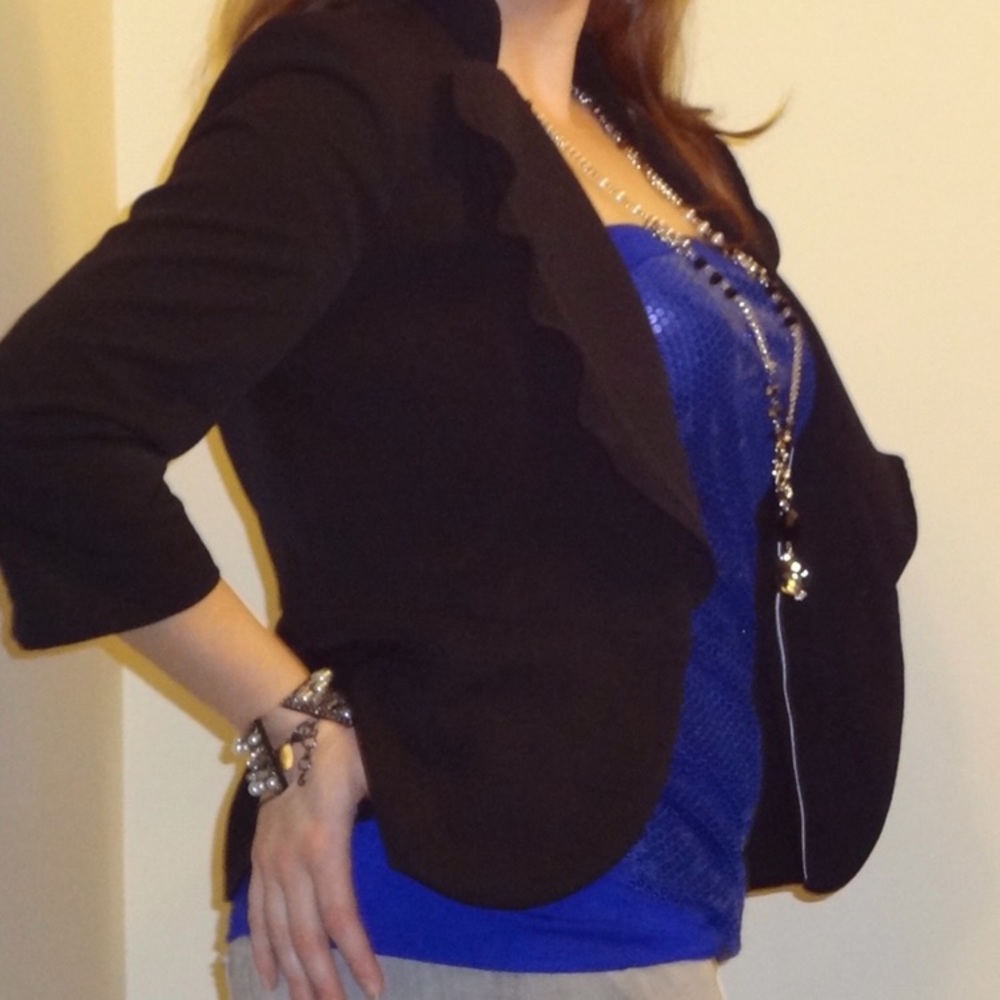 Royal Blue Sequin Tube Top - Picture 6 of 6